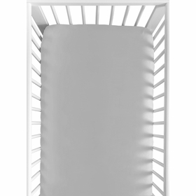 Trellis Gray and White Collection Crib Sheet - Gray