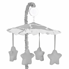 Trellis Gray and White Collection Musical Mobile