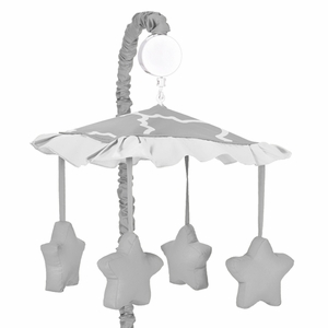 Trellis Gray and White Collection Musical Mobile