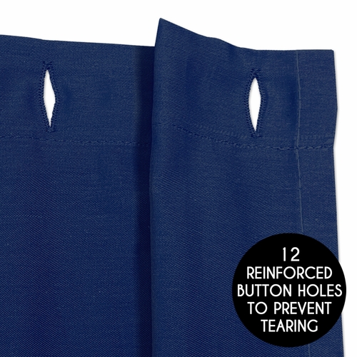Trellis Navy Blue and White Collection Shower Curtain - alt image 3