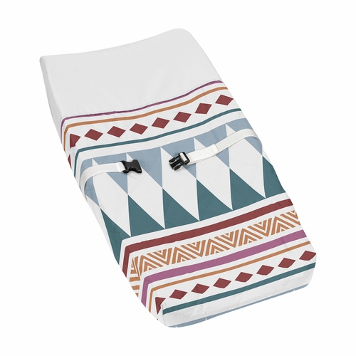 Triangle Yellow and Blue Collection Changing Pad Cover