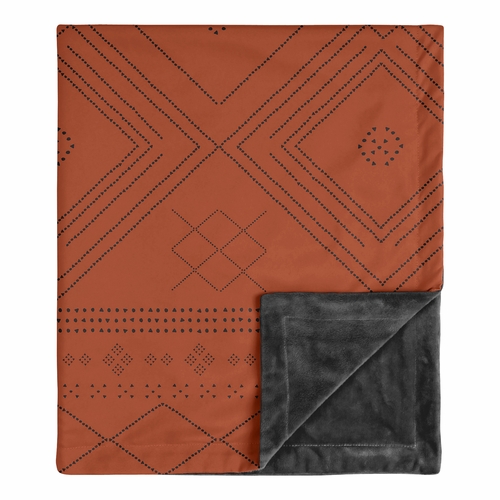 Tribal Boho Dot Collection Baby Blanket