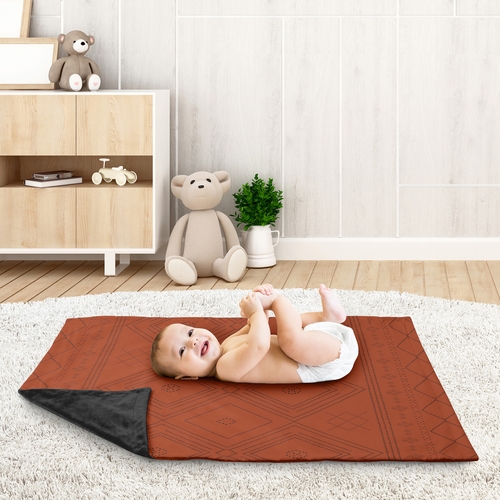 Tribal Boho Dot Collection Baby Blanket - alt image 2