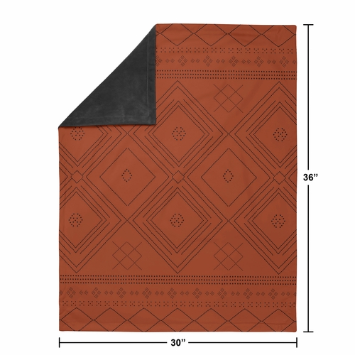 Tribal Boho Dot Collection Baby Blanket - alt image 3
