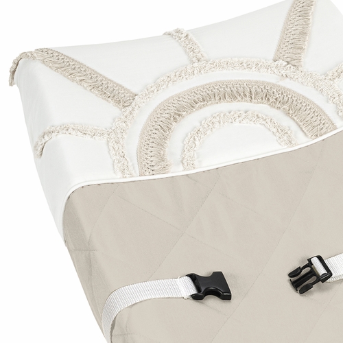 Tufted Sun Ivory Collection Changing Pad Cover - alt image 3