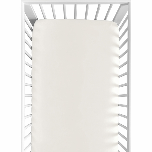 Tufted Sun Ivory Collection Crib Sheet - Solid Ivory