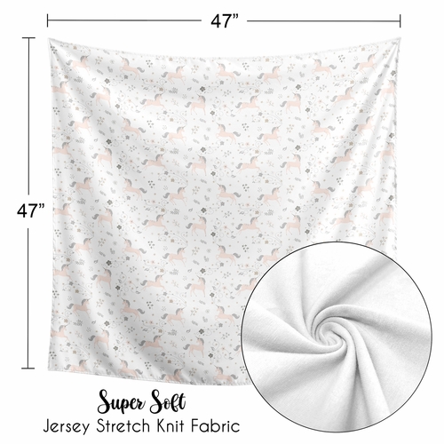 Unicorn Collection Baby Swaddle Blanket - alt image 4