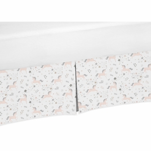 Unicorn Collection Crib Bed Skirt
