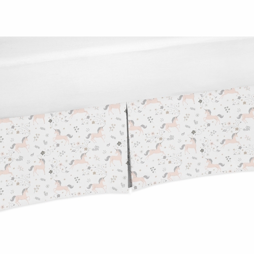 Unicorn Collection Crib Bed Skirt