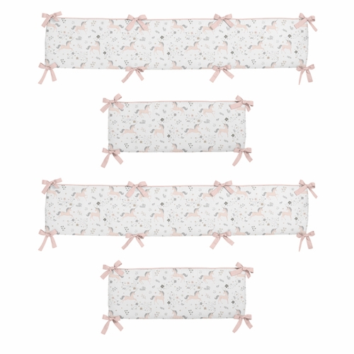 Unicorn Collection Crib Bumper Pad