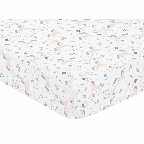 Unicorn Collection Crib Sheet Unicorn Print