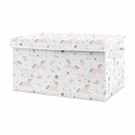 Unicorn Collection Fabric Toy Bin Storage