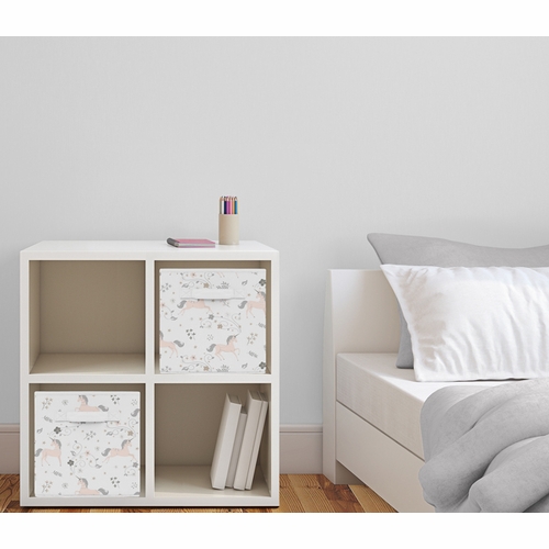 Unicorn Collection Foldable Fabric Storage Bins - Set of 2 - alt image 1