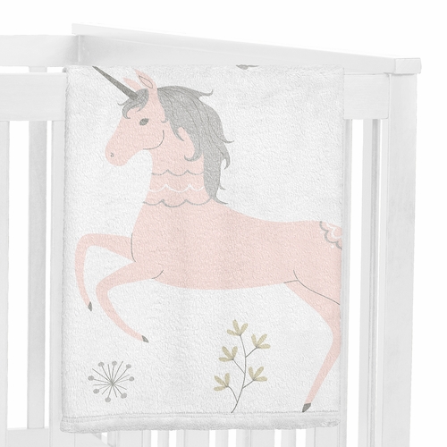 Unicorn Collection Monthly Milestone Baby Blanket - alt image 2