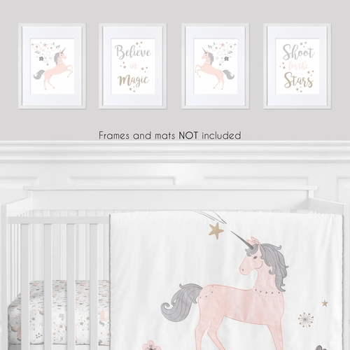 Unicorn Collection Wall Art Prints - Set of 4 - alt image 1