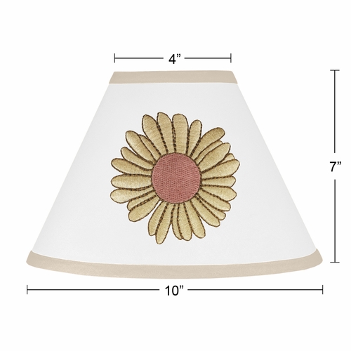 Vintage Floral Blue and Yellow Collection Lamp Shade - alt image 2