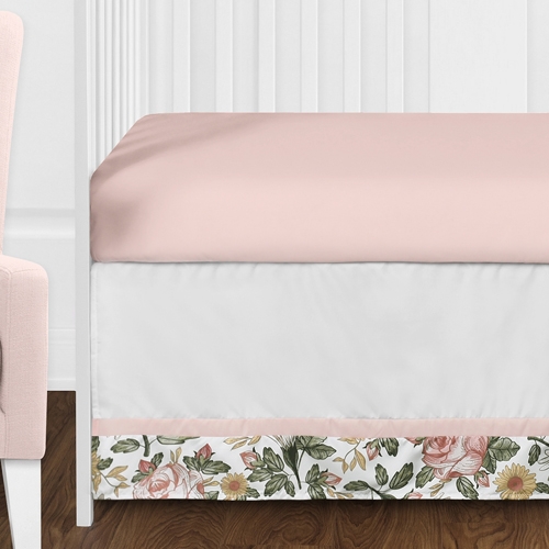Vintage Floral Collection 11 Piece Bumperless Crib Bedding - alt image 1