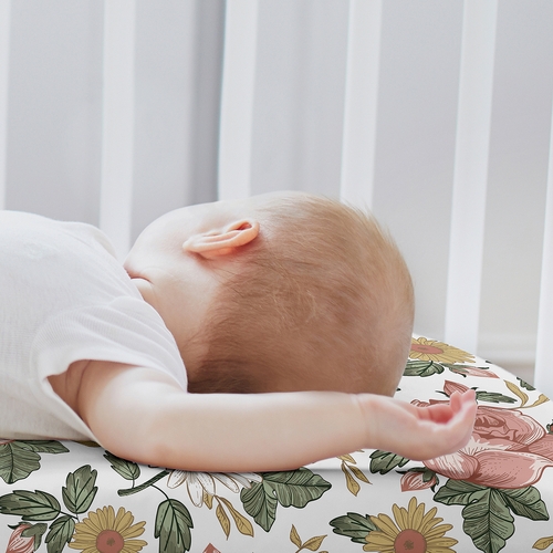 Vintage Floral Collection 2 Pack Baby Bassinet Fitted Sheets - alt image 2