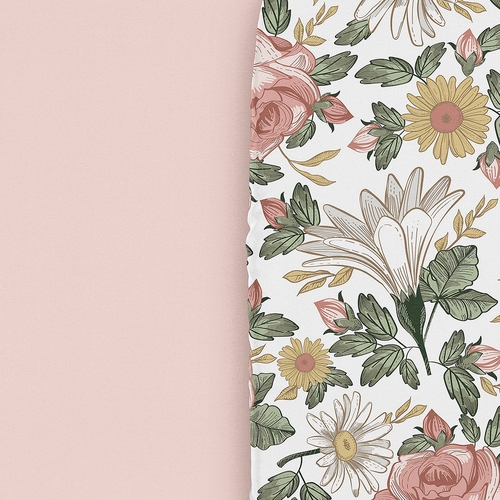 Vintage Floral Collection 2 Pack Baby Bassinet Fitted Sheets - alt image 4