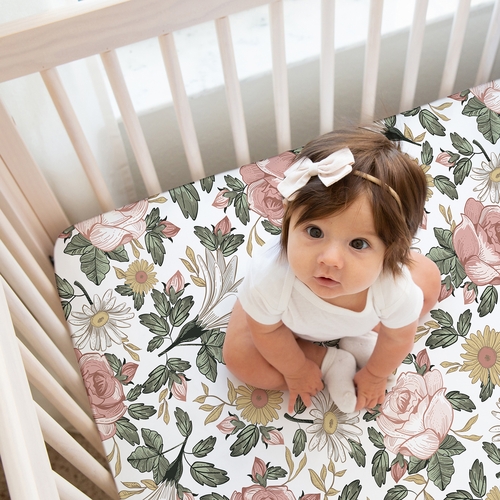 Vintage Floral Collection 2 Pack Crib Sheets