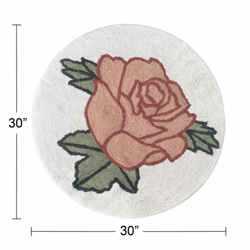 Vintage Floral Collection Accent Floor Rug - alt image 1