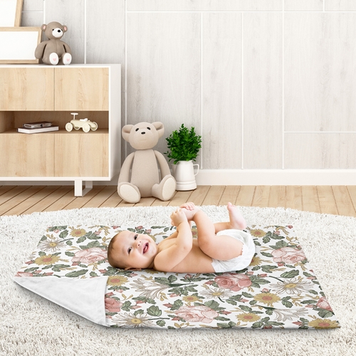 Vintage Floral Collection Baby Blanket - alt image 2