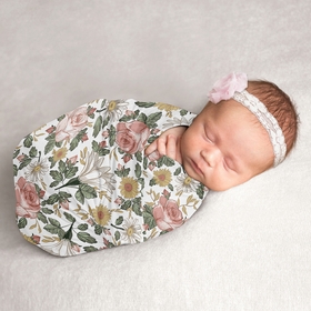 Vintage Floral Collection Baby Swaddle Blanket