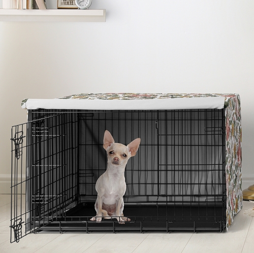 Vintage Floral Collection Dog Crate Kennel Cover 24in. - alt image 1