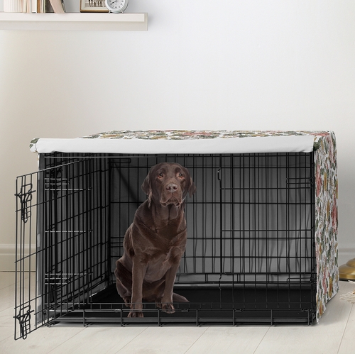 Vintage Floral Collection Dog Crate Kennel Cover 42in. - alt image 1