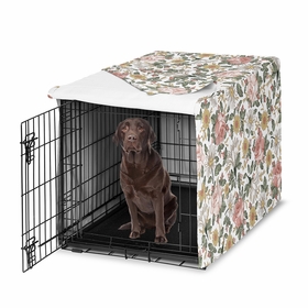 Vintage Floral Collection Dog Crate Kennel Cover 42in.