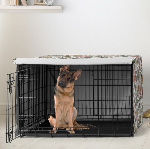 Vintage Floral Collection Dog Crate Kennel Cover 48in. - alt image 1