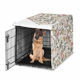 Vintage Floral Collection Dog Crate Kennel Cover 48in.