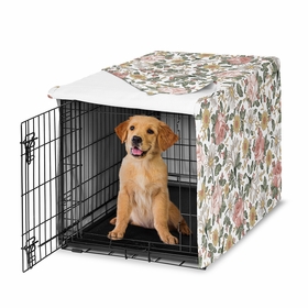 Vintage Floral Collection Dog Crate Kennel Cover 36in.