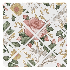 Vintage Floral Collection Fabric Memo Board