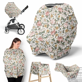 Vintage Floral Collection Multi Use Baby Car Seat and Nursing Cover