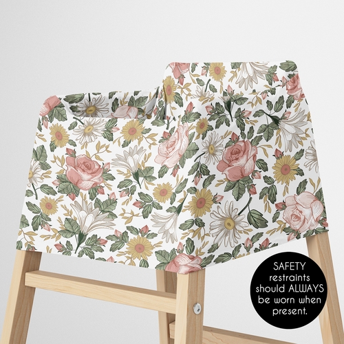 Vintage Floral Collection Multi Use Baby Car Seat and Nursing Cover - alt image 4