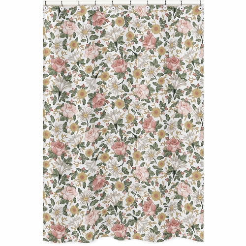 Vintage Floral Collection Shower Curtain