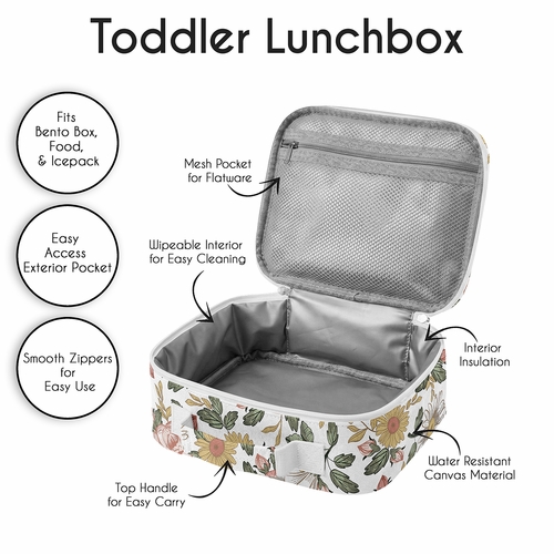 Vintage Floral Collection Small Kids Lunch Box - alt image 2