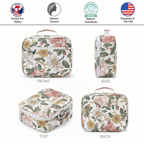 Vintage Floral Collection Small Kids Lunch Box - alt image 4