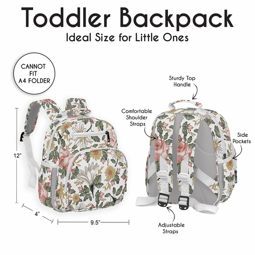 Vintage Floral Collection Small Toddler Backpack - alt image 3