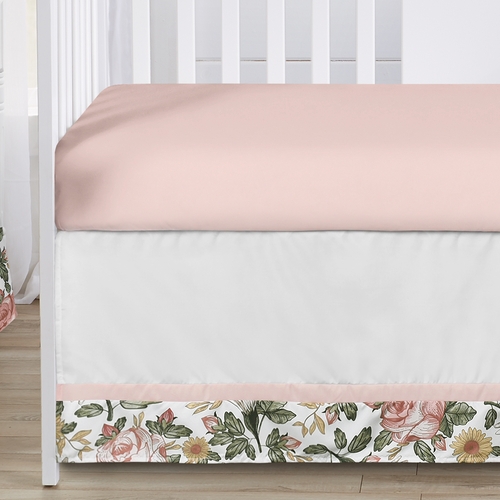 Vintage Floral Collection Sweet Jojo Designs 6 Piece Crib Bedding + BreathableBaby Breathable Mesh Liner - alt image 4