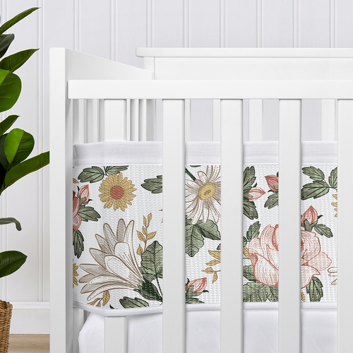 Vintage Floral Collection Sweet Jojo Designs + BreathableBaby Breathable Mesh Crib Liner - alt image 3