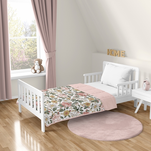Vintage Floral Collection Toddler 5lbs Weighted Blanket for Kids - alt image 1