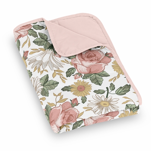 Vintage Floral Collection Toddler 5lbs Weighted Blanket for Kids - alt image 2
