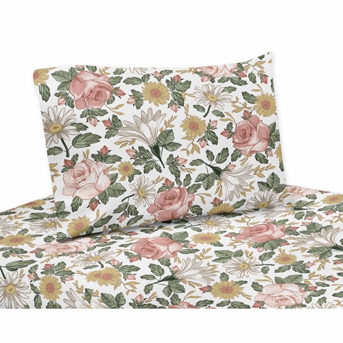 Vintage Floral Collection Twin Sheet Set