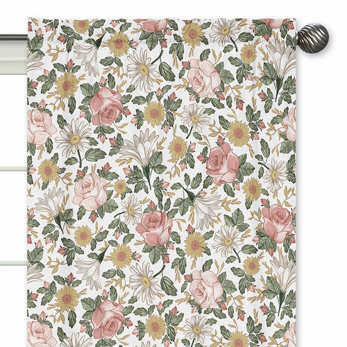Vintage Floral Collection Window Panels - Set of 2 - alt image 2