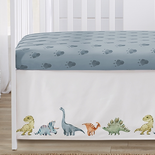 Watercolor Dinosaur Dino Collection 4 Piece Crib Bedding - alt image 3