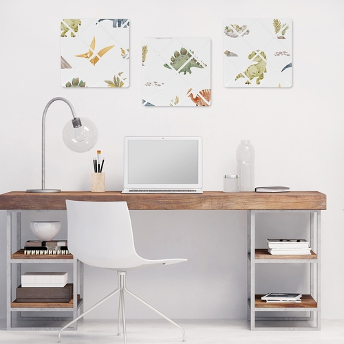 Watercolor Dinosaur Dino Collection Fabric Memo Board - alt image 1