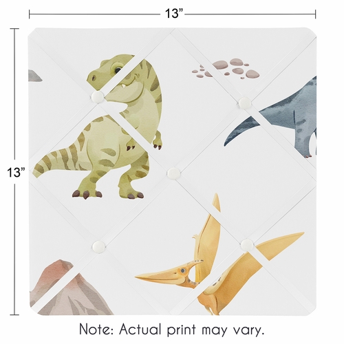 Watercolor Dinosaur Dino Collection Fabric Memo Board - alt image 2