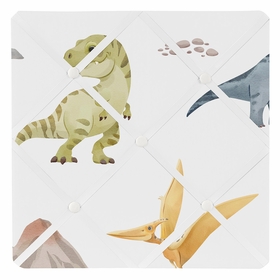Watercolor Dinosaur Dino Collection Fabric Memo Board